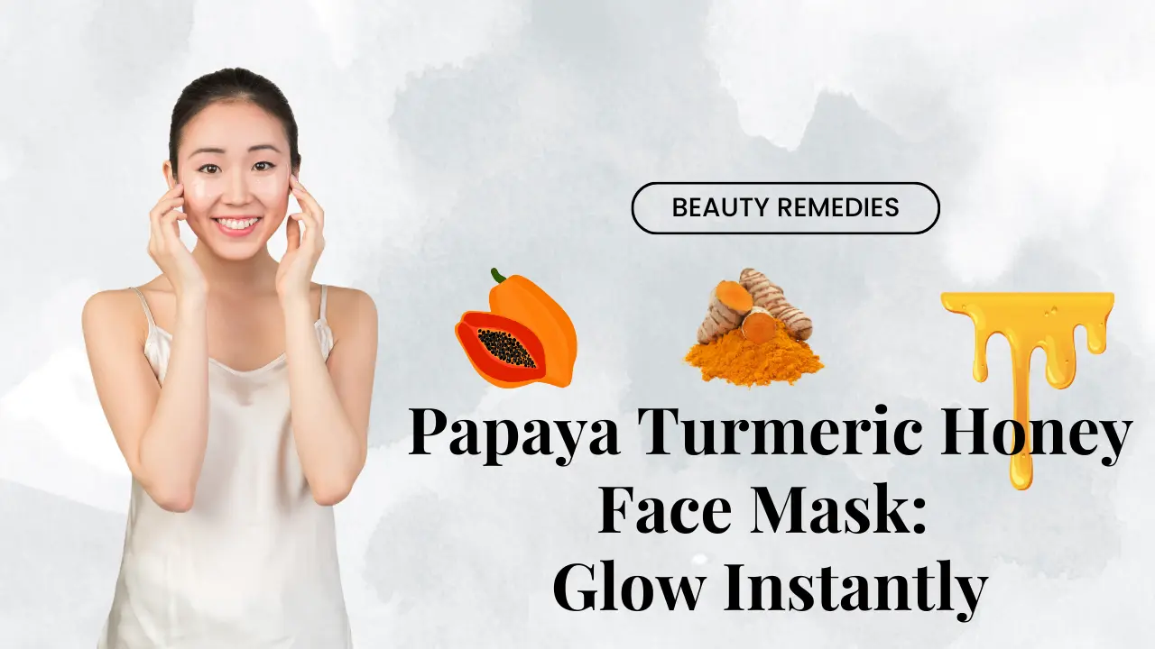 papaya turmeric honey face mask