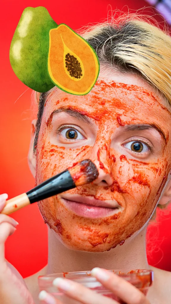 tomato and papaya Face masks